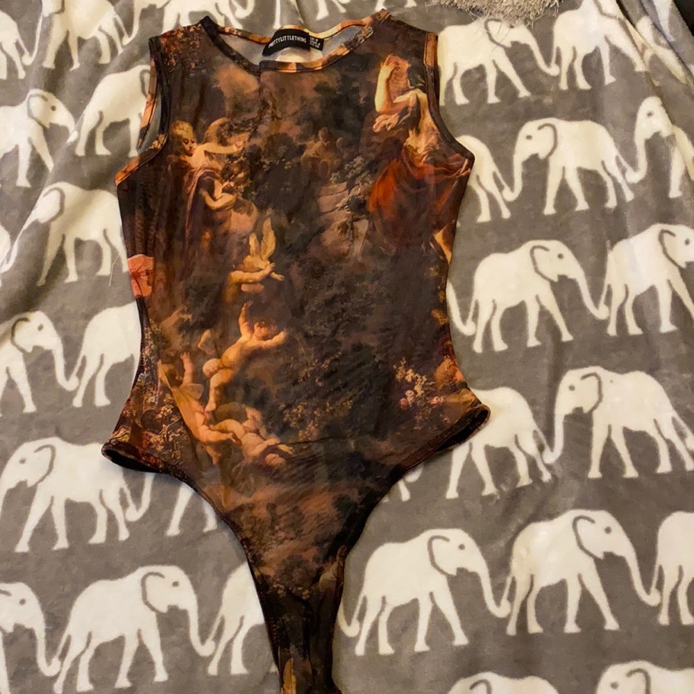 PLT Mesh Printed Bodysuit